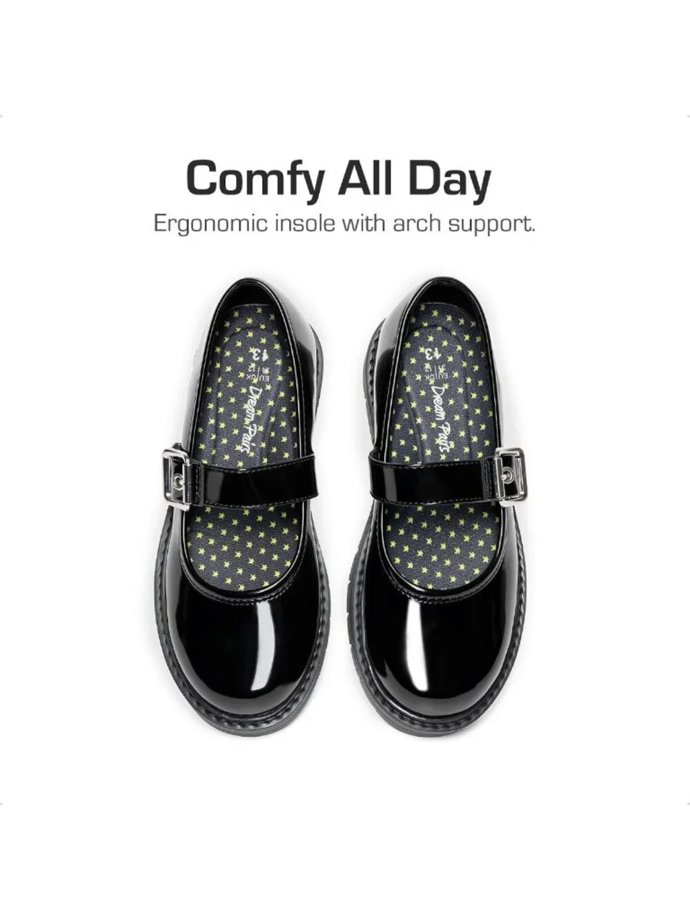 Stylish Girls Mary Jane School Uniform Shoes - Comfortable & Versatile Footwear